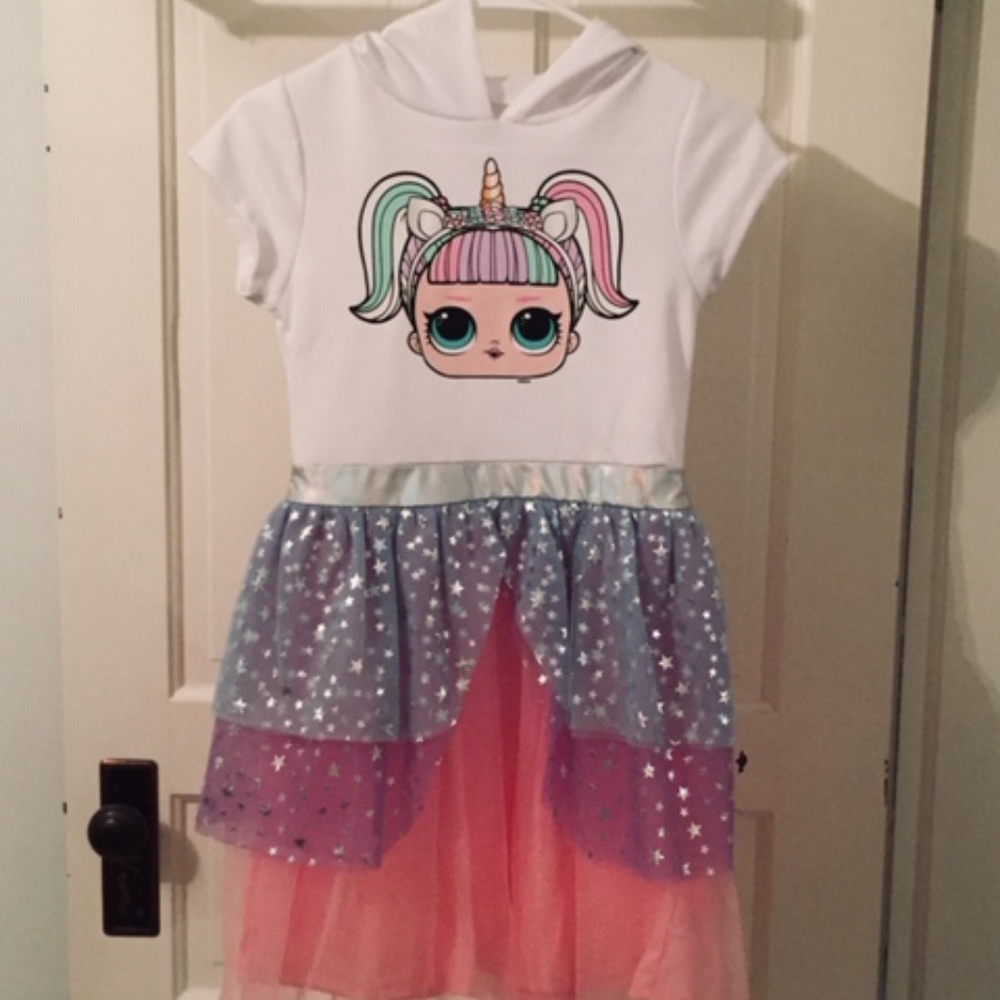 Girls size 10/12 LOL Surprise Hooded Tutu Dress